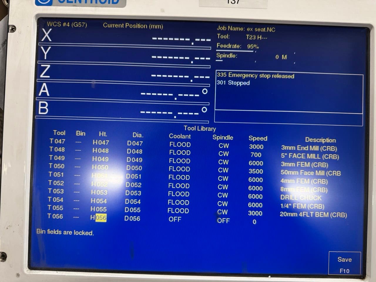 Millport Red Rhino CNC Knee Mill, 2006 – Troyke 5-Axis Rotary, Centroid M400 CNC Controller - Image 16