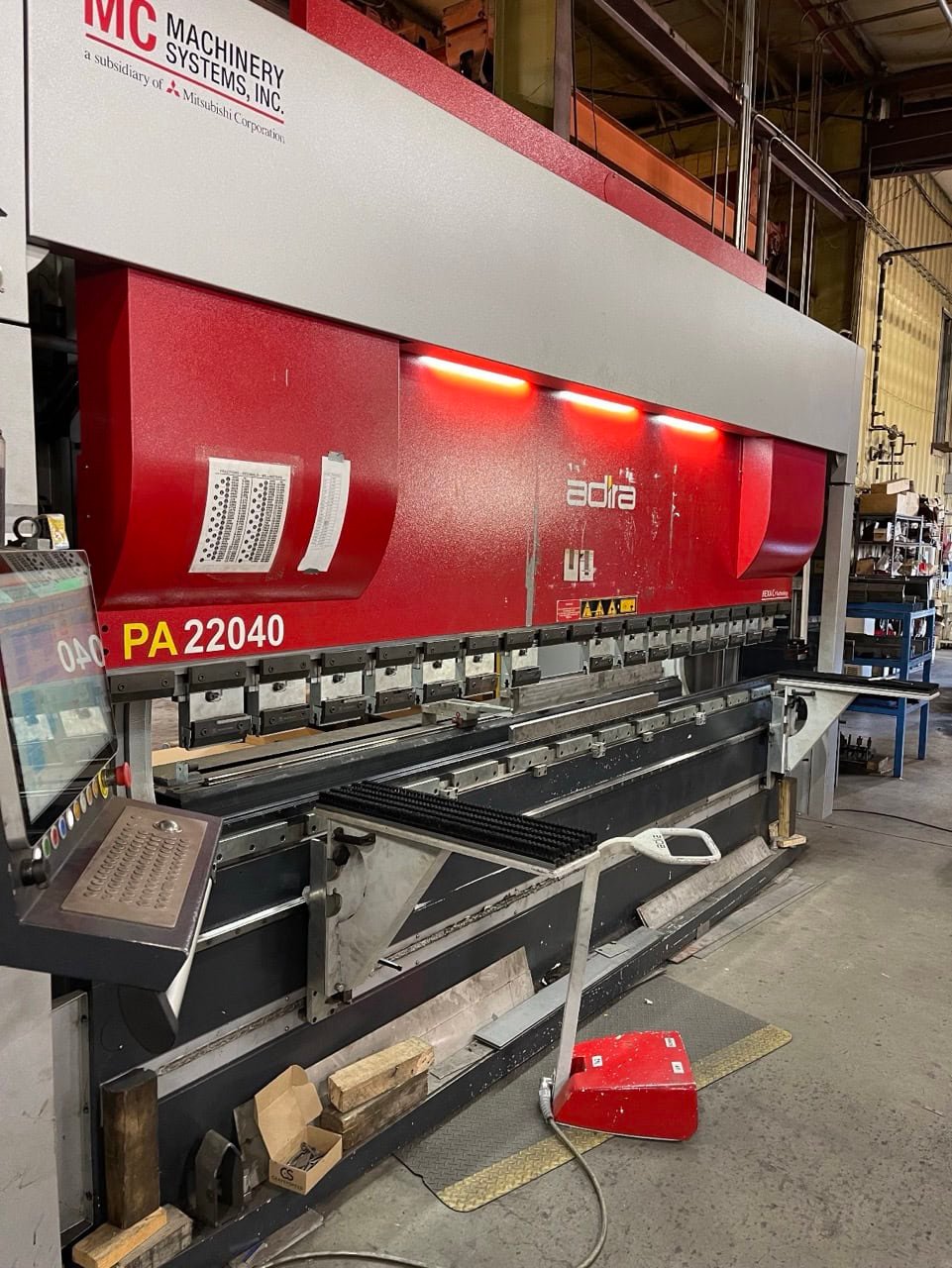242 Ton x 13′ ADIRA Press Brake PA22040, 2021 – Tooling Included - Image 3