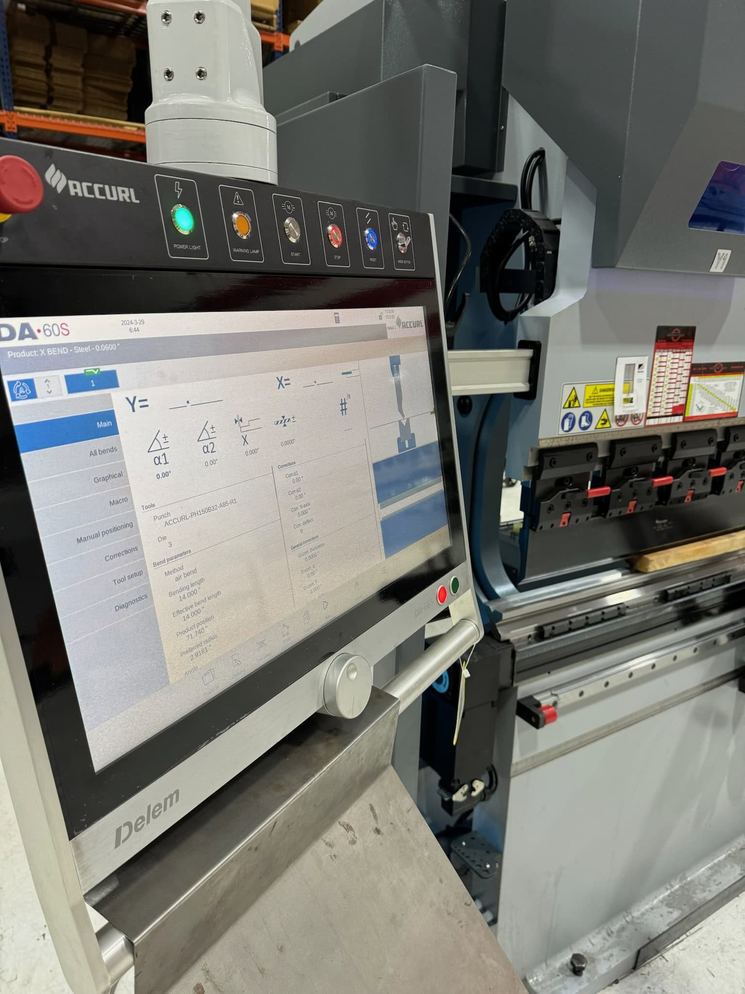 150 Ton x 10′ Accurl Genius Pro CNC Press Brake, 2025 – 4 axis back gauge - Image 3