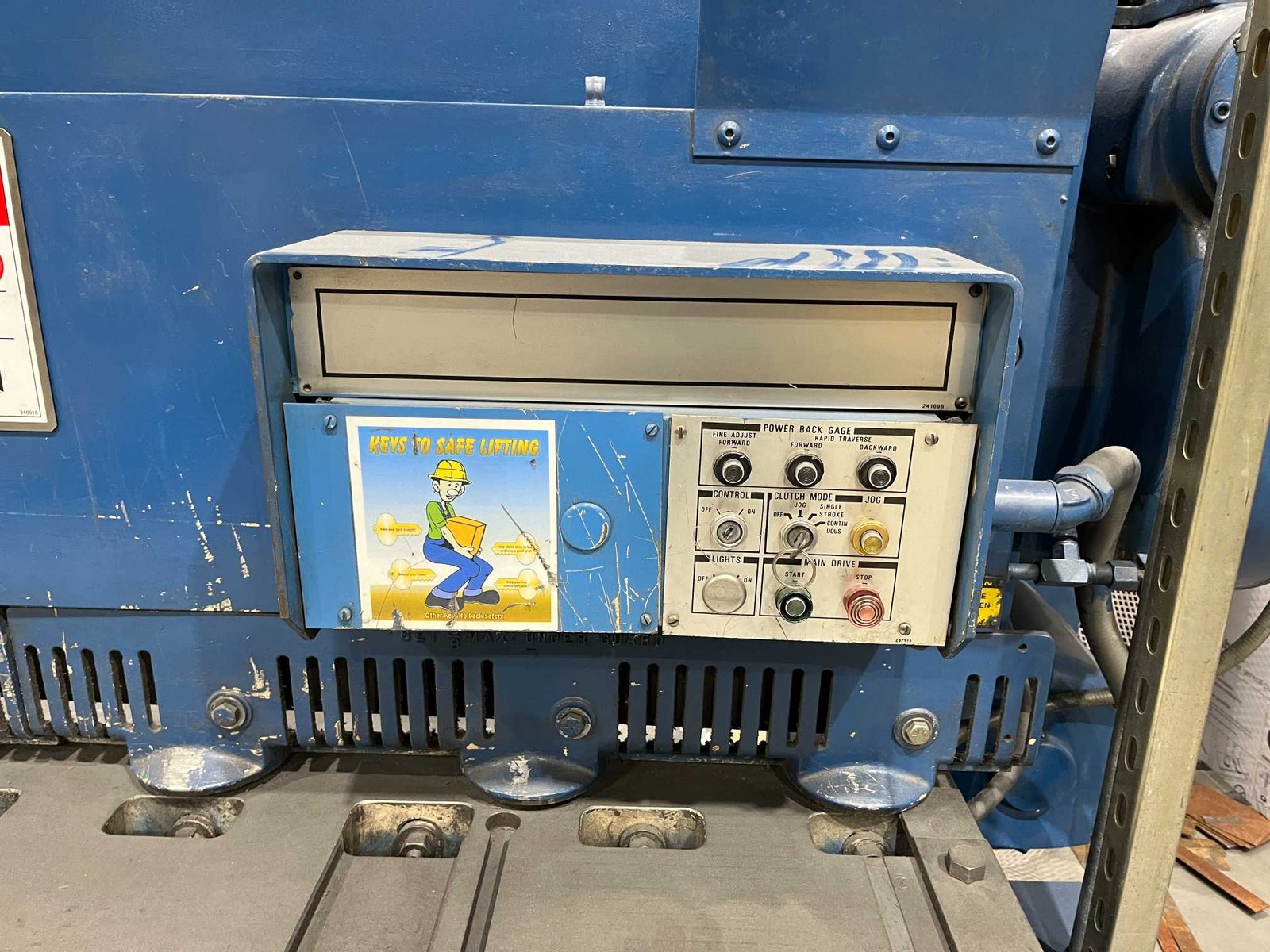 10 GA x 16′ Cincinnati 1816G Hydraulic Shear, 1993 - Image 3