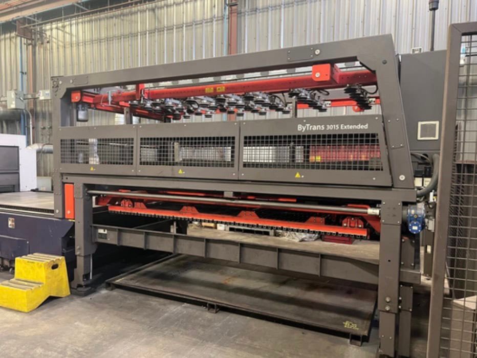 4400 Watt Bystronic BySpeed 3015 CO2 Laser, 2010 – 5′ x 10′ Table, ByTrans 3015 Extended Sheet Load/Unload, Dust Collector - Image 3