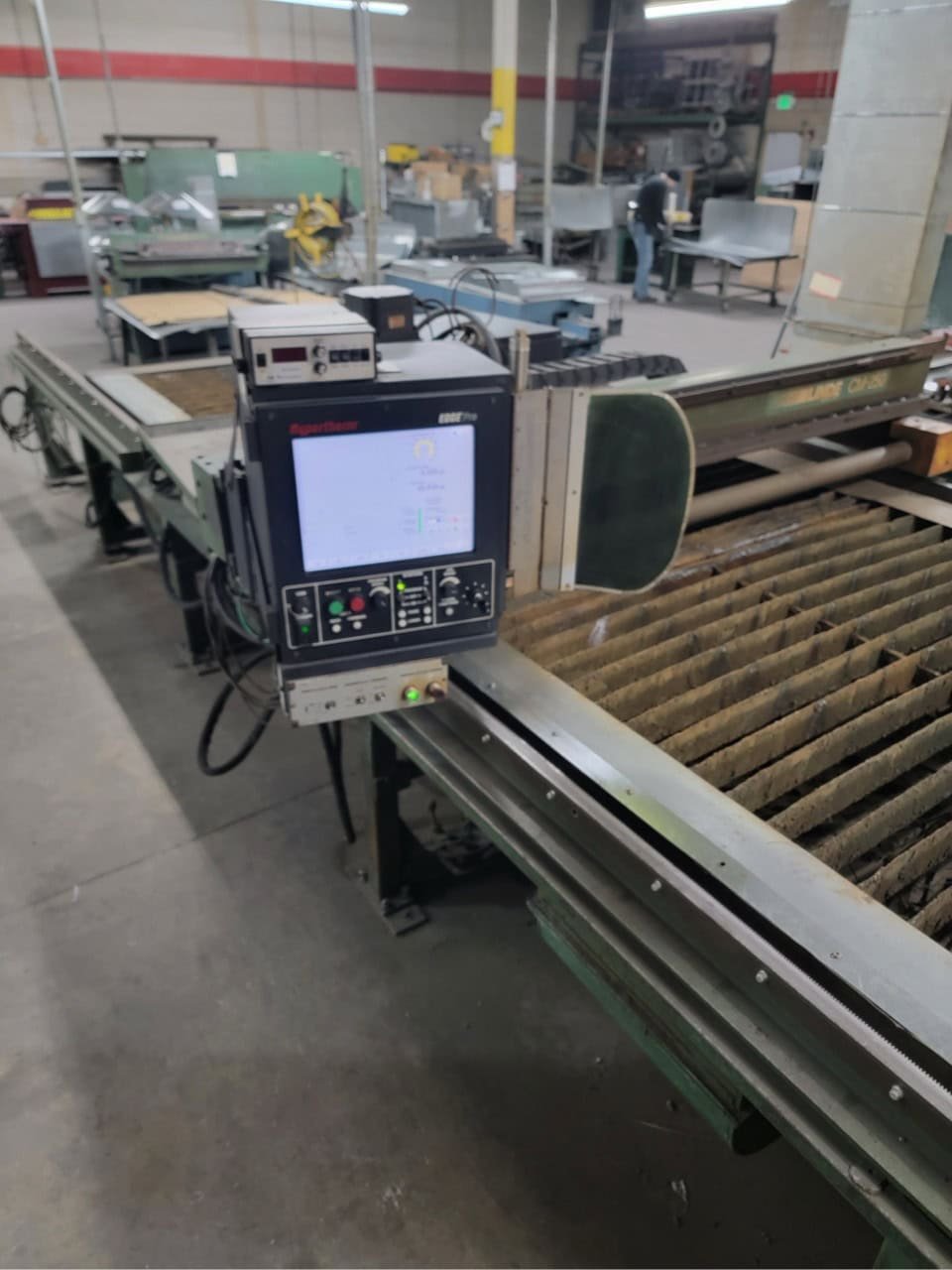 5′ x 20′ Linde CM250 CNC Plasma, 1990 – 65 Amp Hypertherm Powermax 65 - Image 3