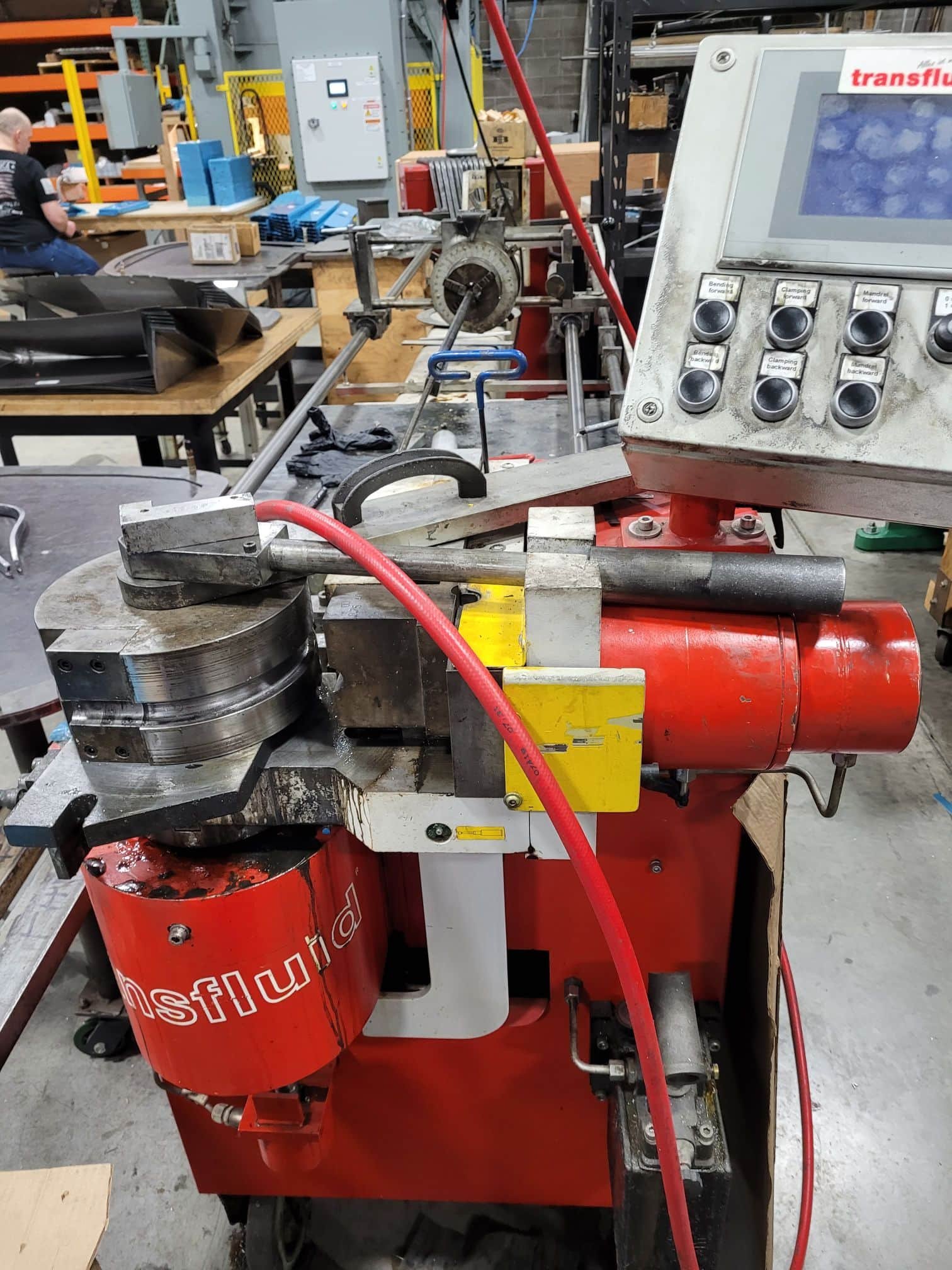 Transfluid DB 2060K Mandrel Tube Bending Machine 0.78″-2.36″, 2007 – 8 Bending Angles, Tooling Included, Video Available - Image 4