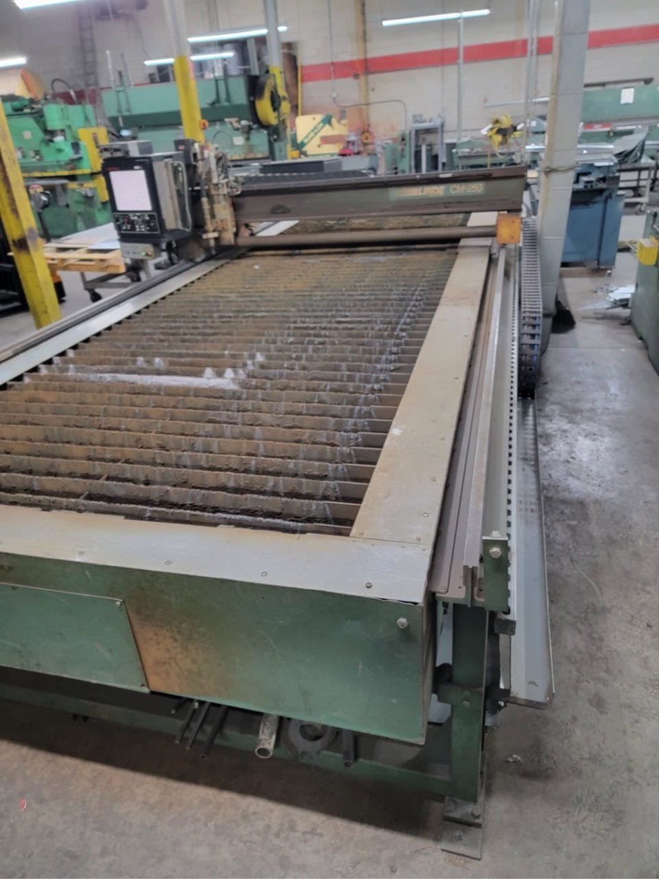 5′ x 20′ Linde CM250 CNC Plasma, 1990 – 65 Amp Hypertherm Powermax 65 - Image 4