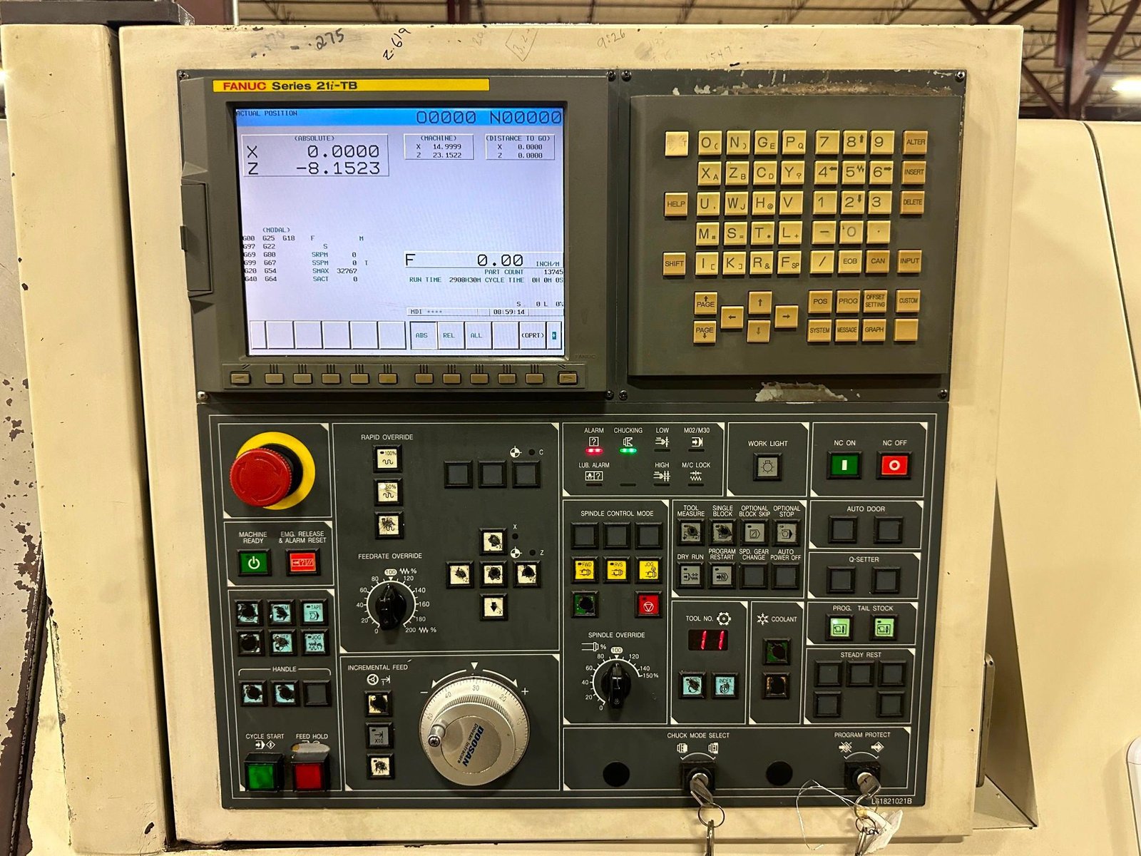 Doosan Puma 280 CNC Lathe, 2007 – Low Hours, 10″ Chuck - Image 21