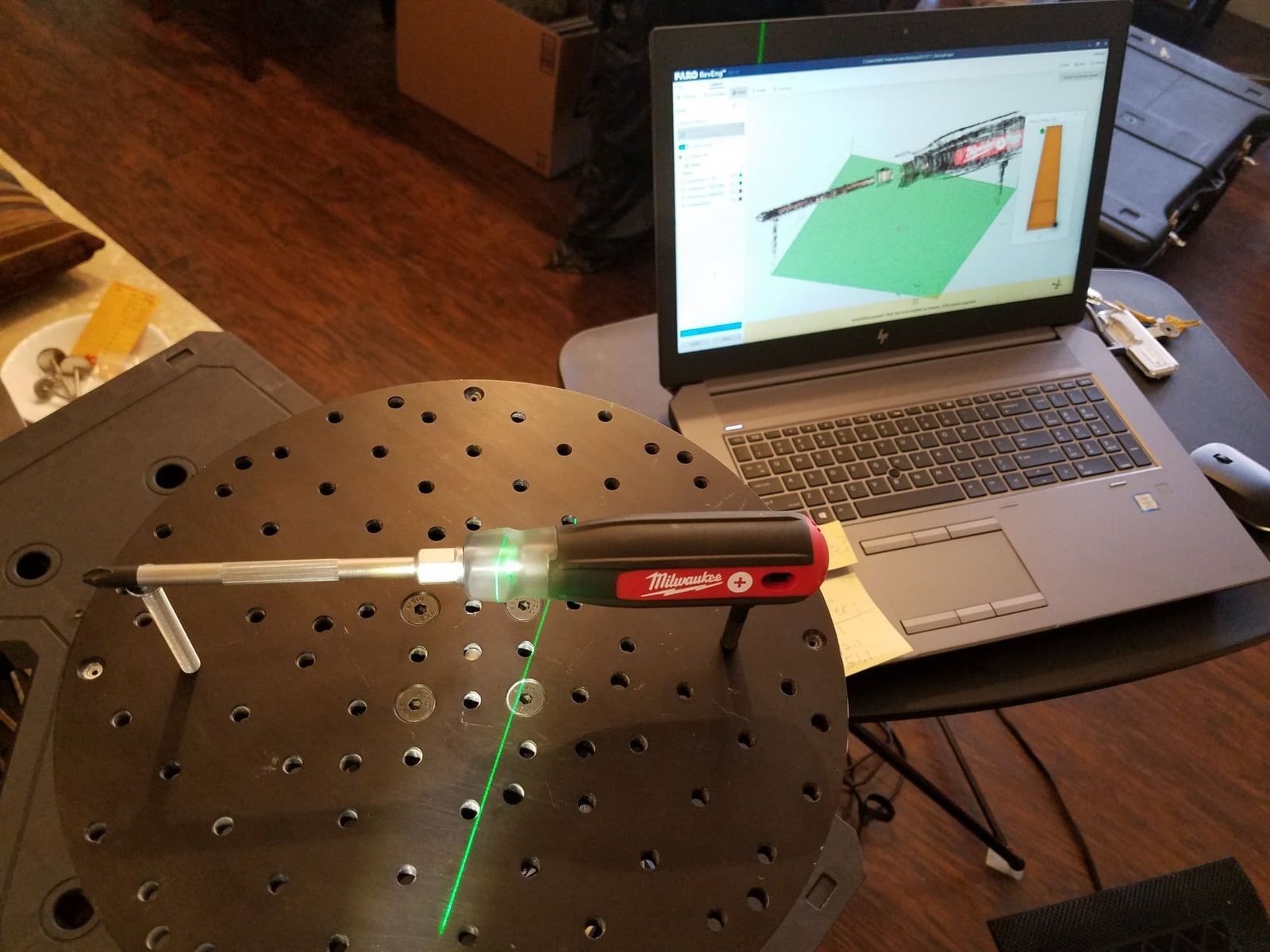 FARO QuantumE V2 2.5m 7-Axis Arm with PRIZM LLP HD and 8-Axis Rotary Table – 2021 System, Full Accessories - Image 5