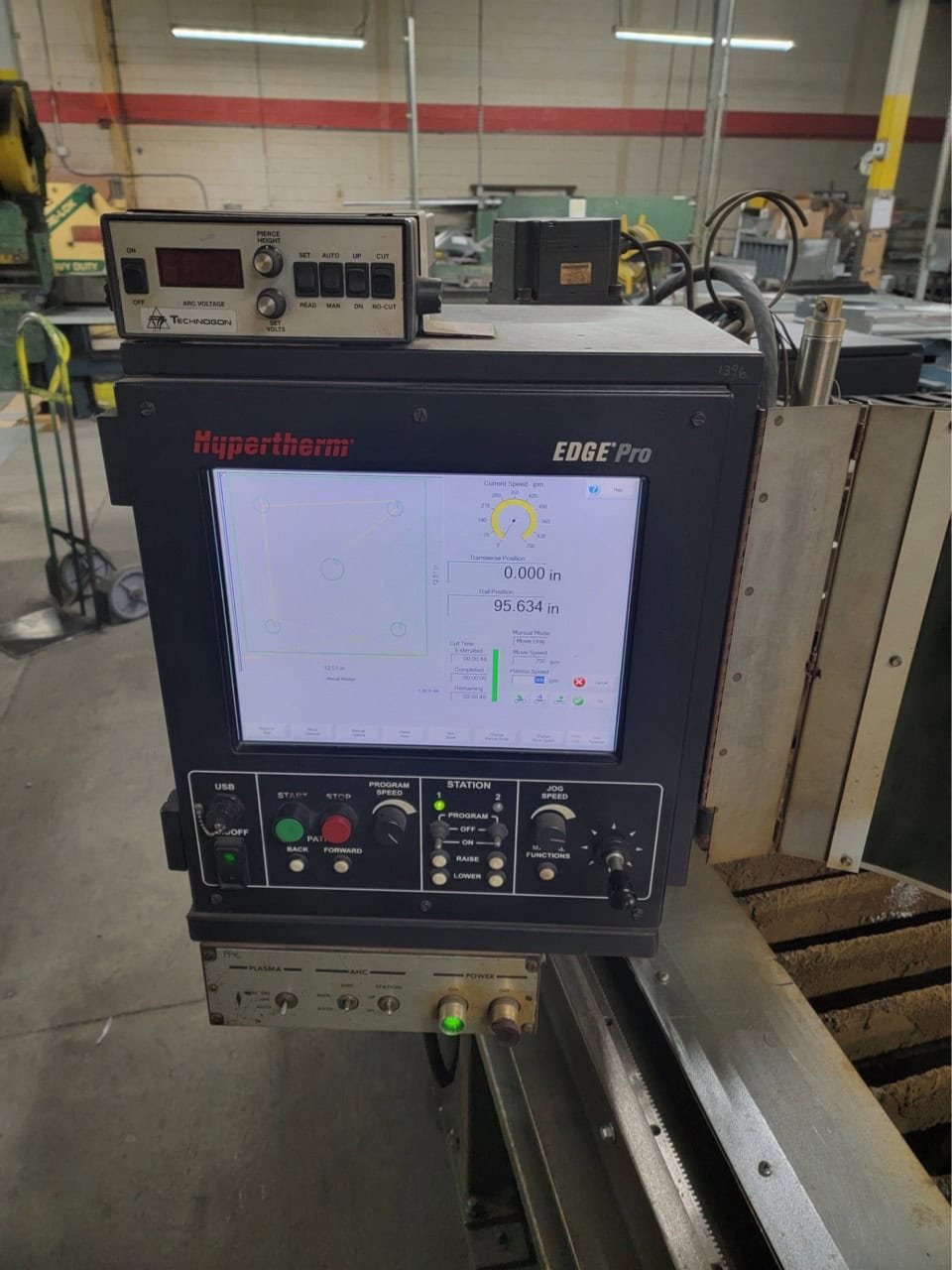 5′ x 20′ Linde CM250 CNC Plasma, 1990 – 65 Amp Hypertherm Powermax 65 - Image 5