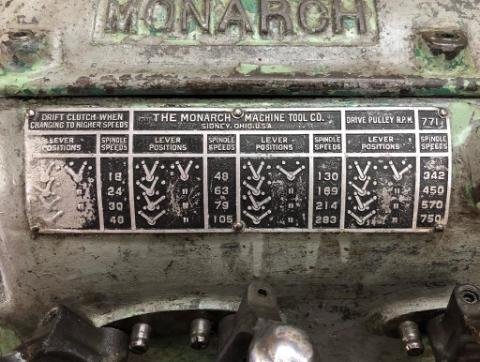 14″ x 54″ Monarch 14C Engine Lathe – 10″ Chuck, 3-Jaw, Available Immediately - Image 5