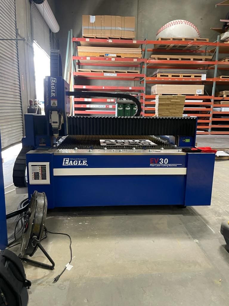 6,000 Watt Eagle EV-30 Maxphotonics Fiber Laser Cutting Machine, 2025 – Factory New, Never Put to Power, 5’x 10′
