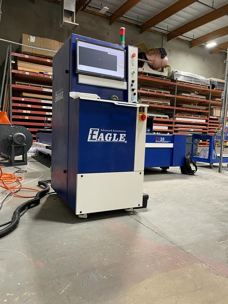 6,000 Watt Eagle EV-30 Maxphotonics Fiber Laser Cutting Machine, 2025 – Factory New, Never Put to Power, 5’x 10′ - Image 4