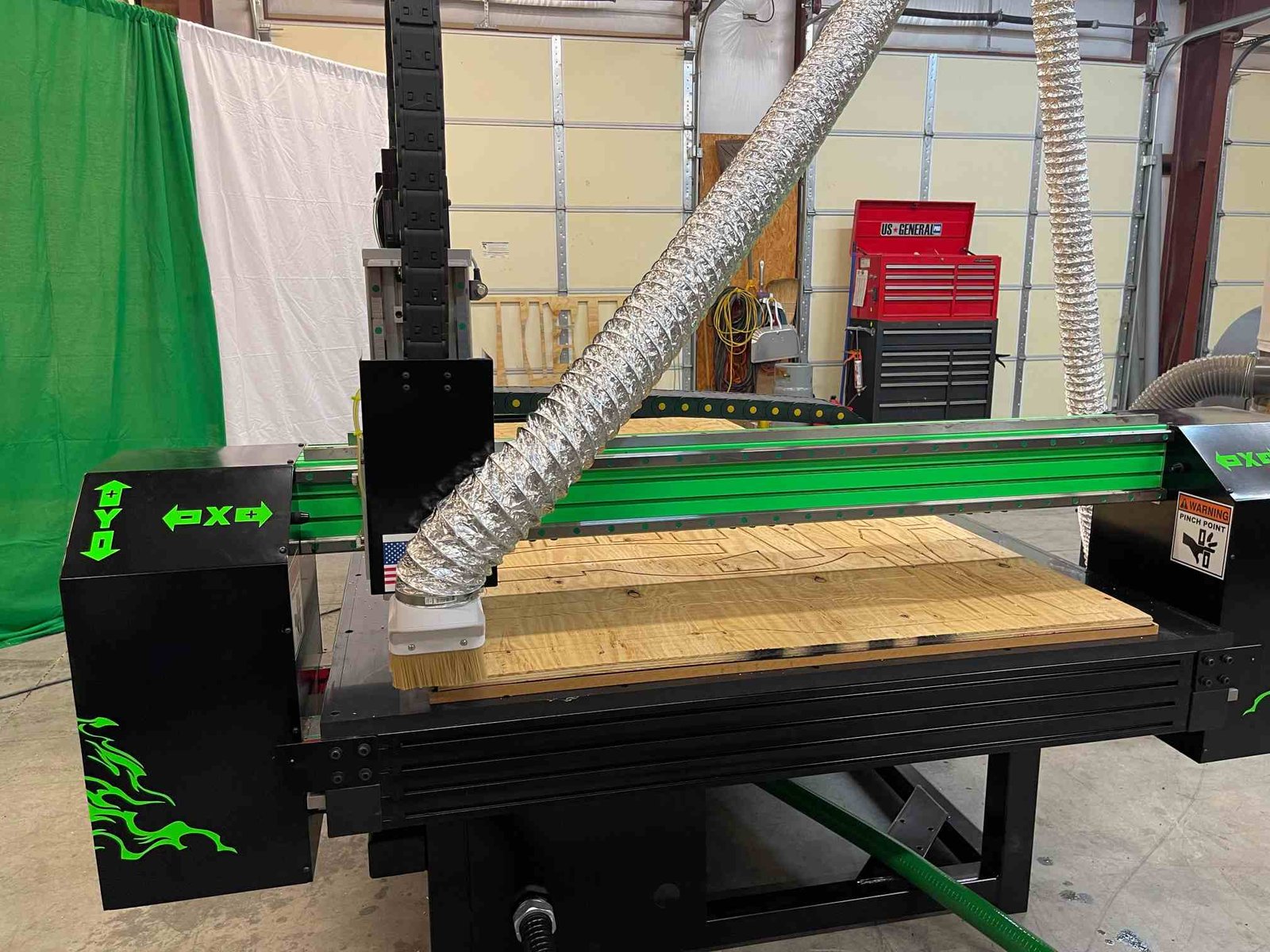 Green Reaper LD-4800M CNC Router, 2023 – 1 Year Warranty, Masso 14” Touch Screen Control system - Image 6