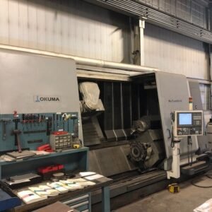 Okuma MacTurn 550W Multi-Axis CNC Lathe, 2008 – Chip Conveyor, Tooling Included
