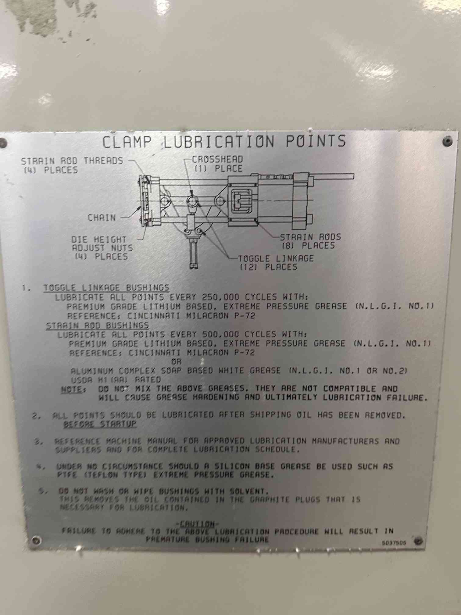 55 Ton, 2.97oz, Cincinnati Injection Moulding Machine, 12.8″ x 12.2″ - Image 8