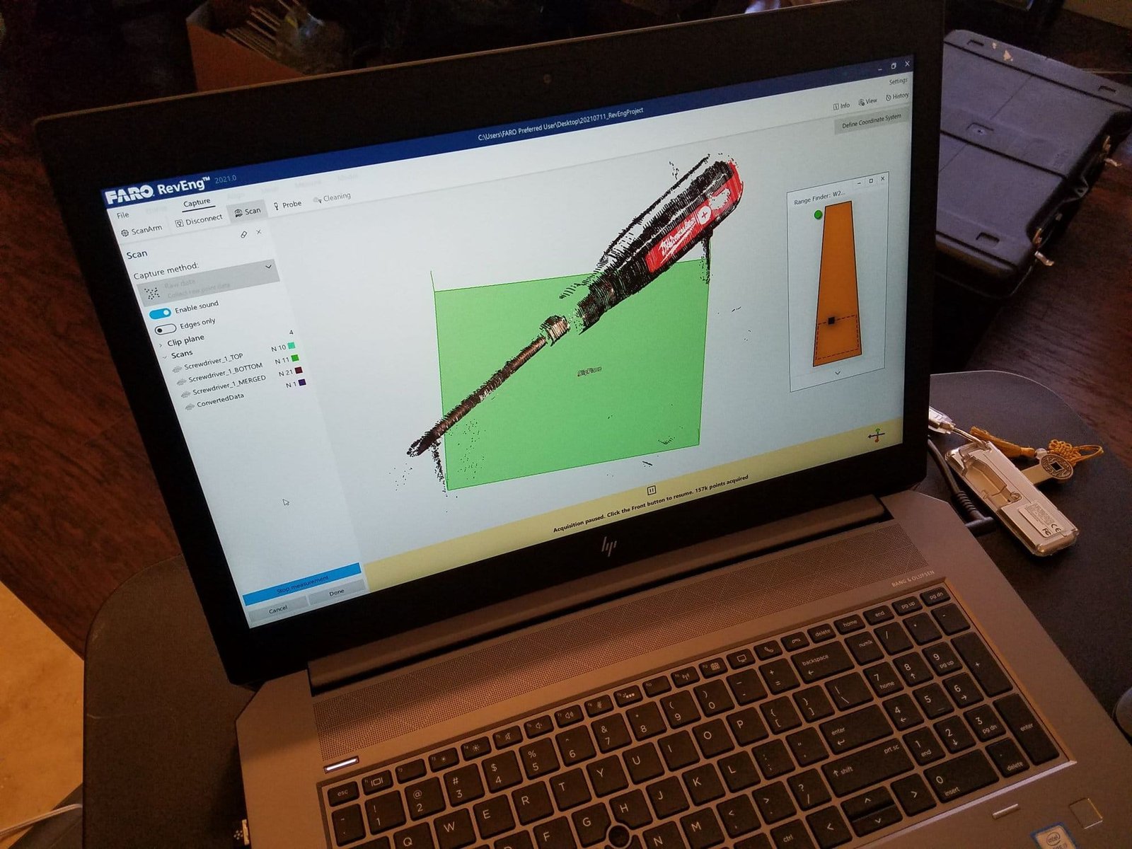 FARO QuantumE V2 2.5m 7-Axis Arm with PRIZM LLP HD and 8-Axis Rotary Table – 2021 System, Full Accessories - Image 8