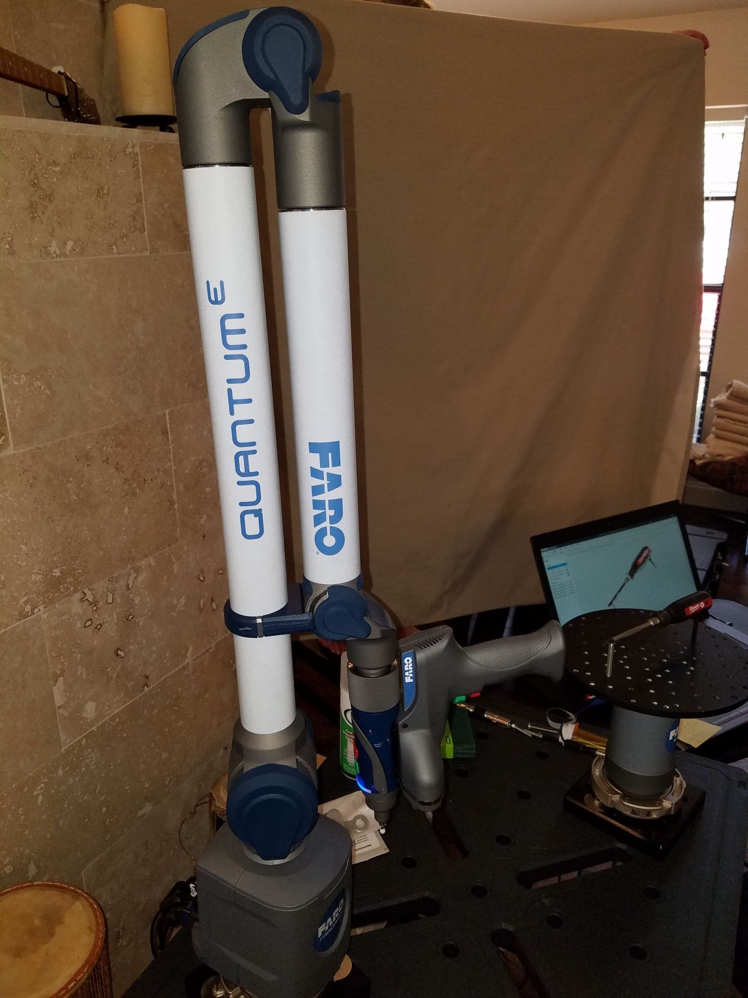 FARO QuantumE V2 2.5m 7-Axis Arm with PRIZM LLP HD and 8-Axis Rotary Table – 2021 System, Full Accessories - Image 9