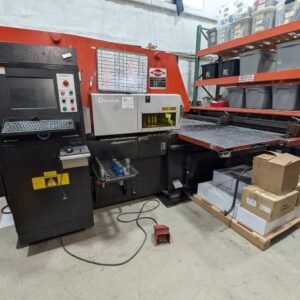 22 Ton Amada Aries 245 CNC Turret Punch, 1994 – Comes With Amada Tool Sharpener