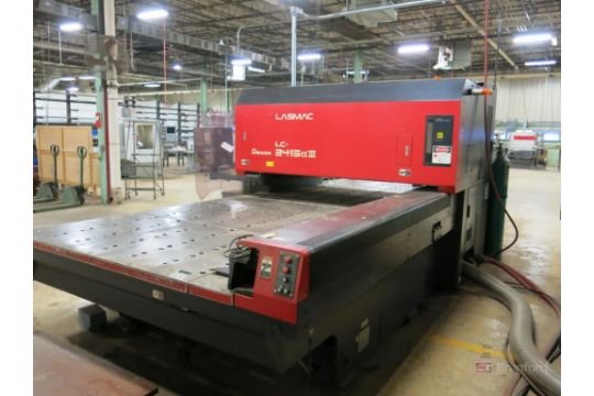 2000 Watt Amada Lasmac LC2415A3 CO2 Laser, 2000 – 4′ x 10′ , Fanuc AF2000C Laser - Image 2