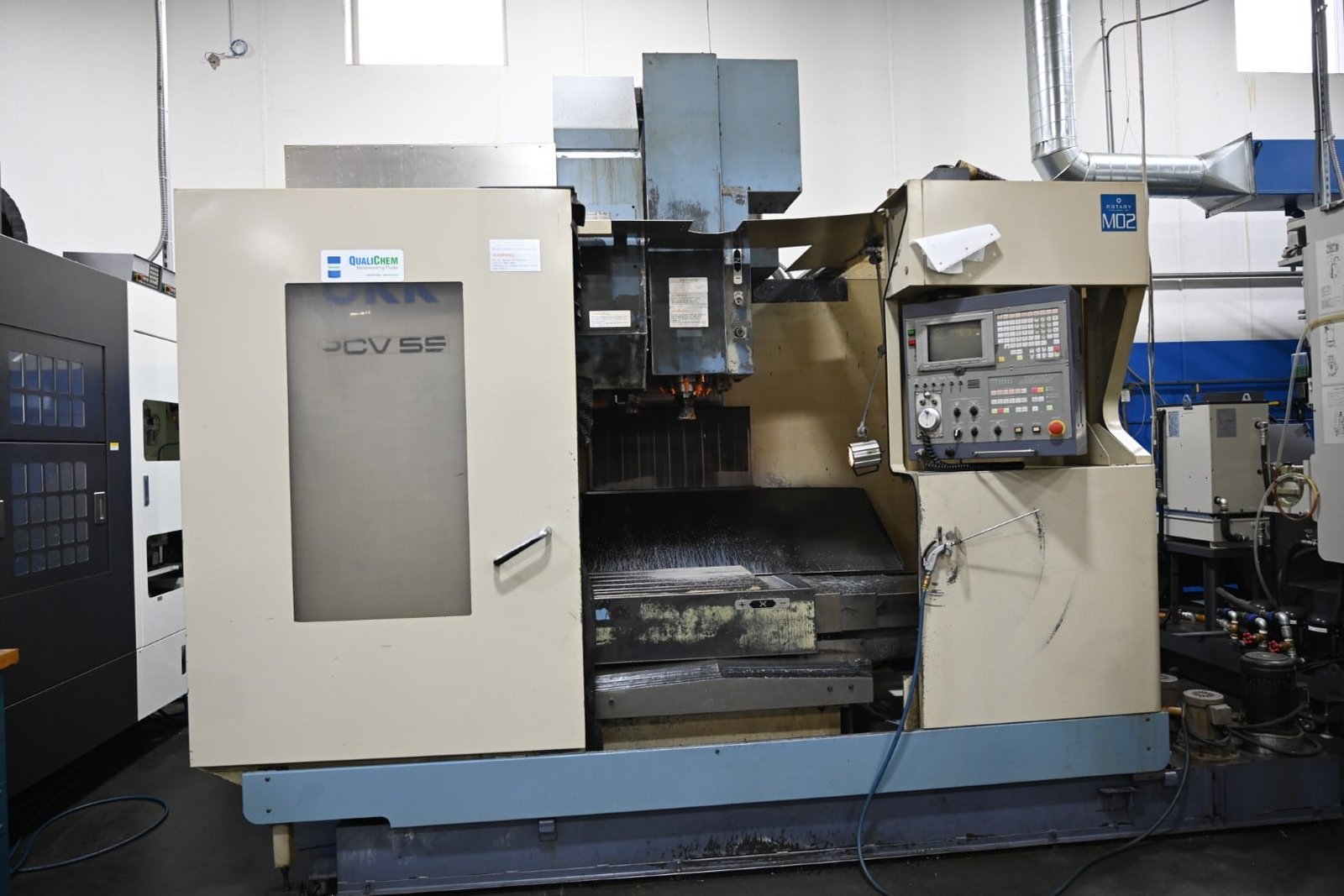 OKK PCV-55 CNC Vertical Machining Center, 1999 – 4th Axis Rotary