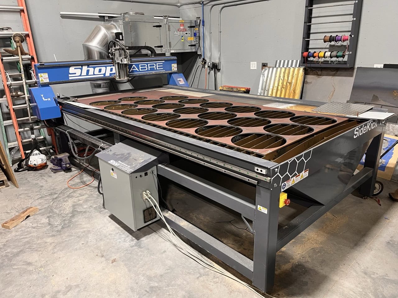 5′ x 10′ ShopSabre Sidekick 10 CNC Plasma, 2023 – Hyperherm Powermax 65 Sync – Under 3 hours