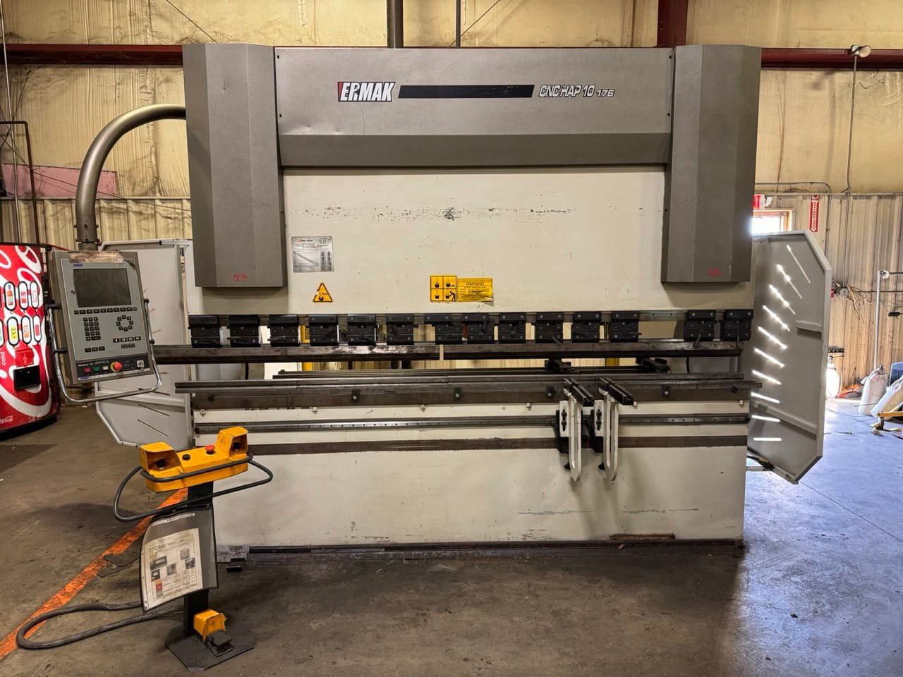 176 Ton x 10′ Ermak CNC HAP 10×176 Hydraulic Press Brake, 2007 – Backgauge, Video Available