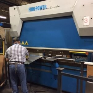 138 Ton X 10′ Finn-Power B125-3060 CNCPress Brake, 2004 – 6-Axis Backgauge, Wila Tooling, Sick Safety Light Curtains, Transformer, Delem 69 CNC Control
