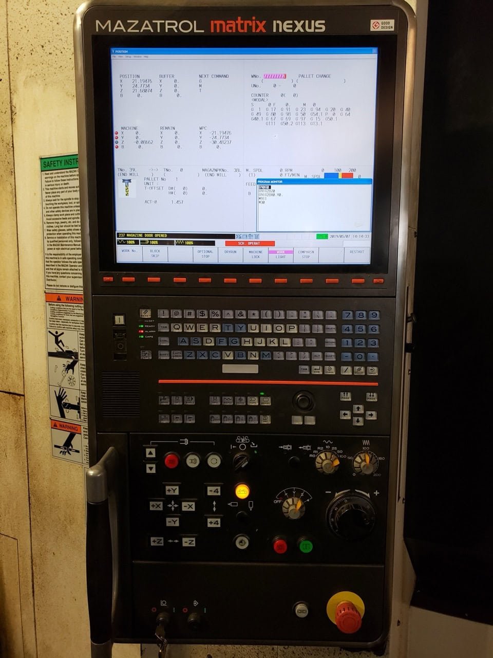 Mazak Nexus 6800-II HMC, 2012 – 8 Pallet System, Probing, TSC - Image 2
