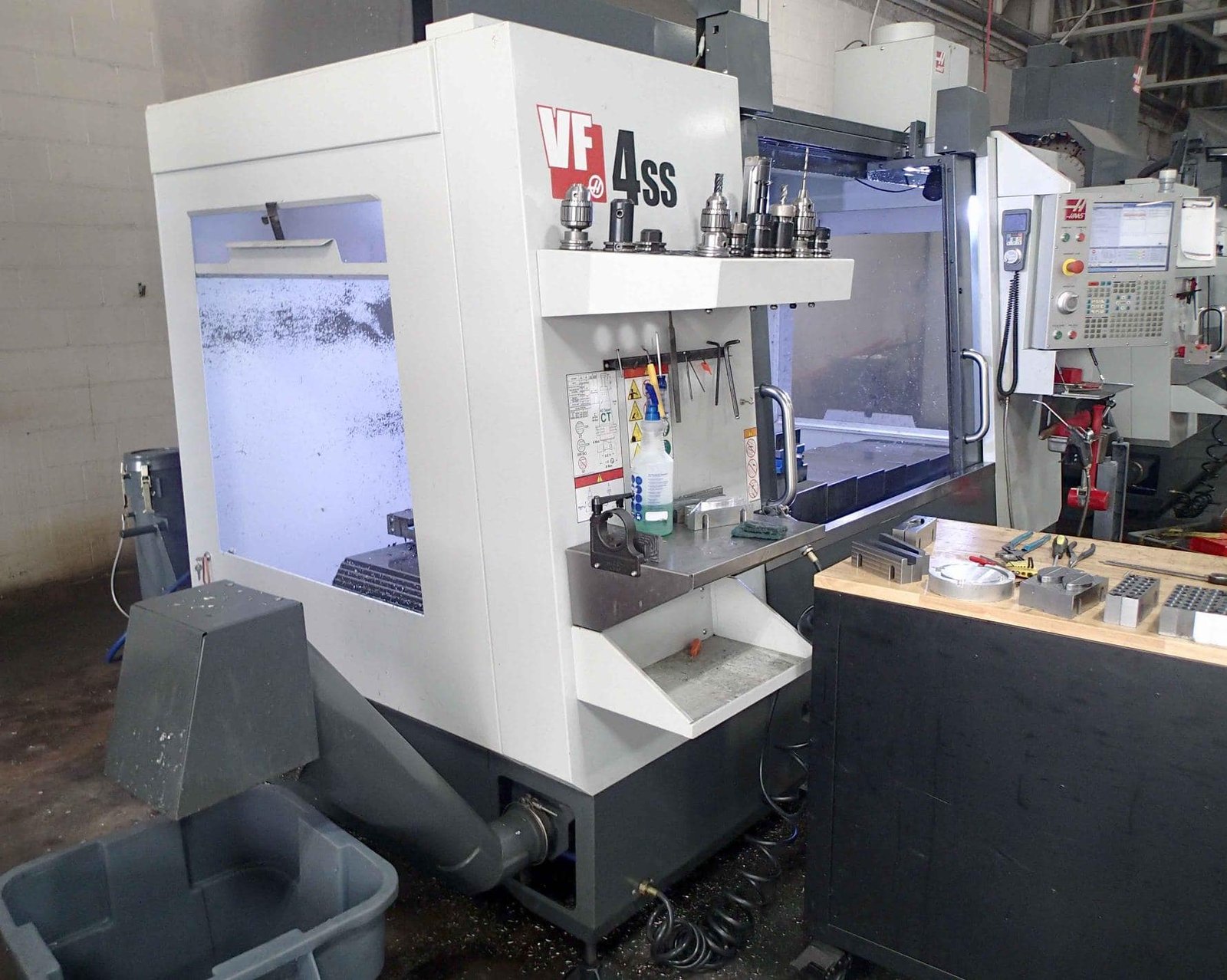 Haas VF-4SS 5-Axis VMC, 2020- TR200Y Trunnion Rotary Table, TSC, Probing, HSM, TCPC & DWO - Image 9