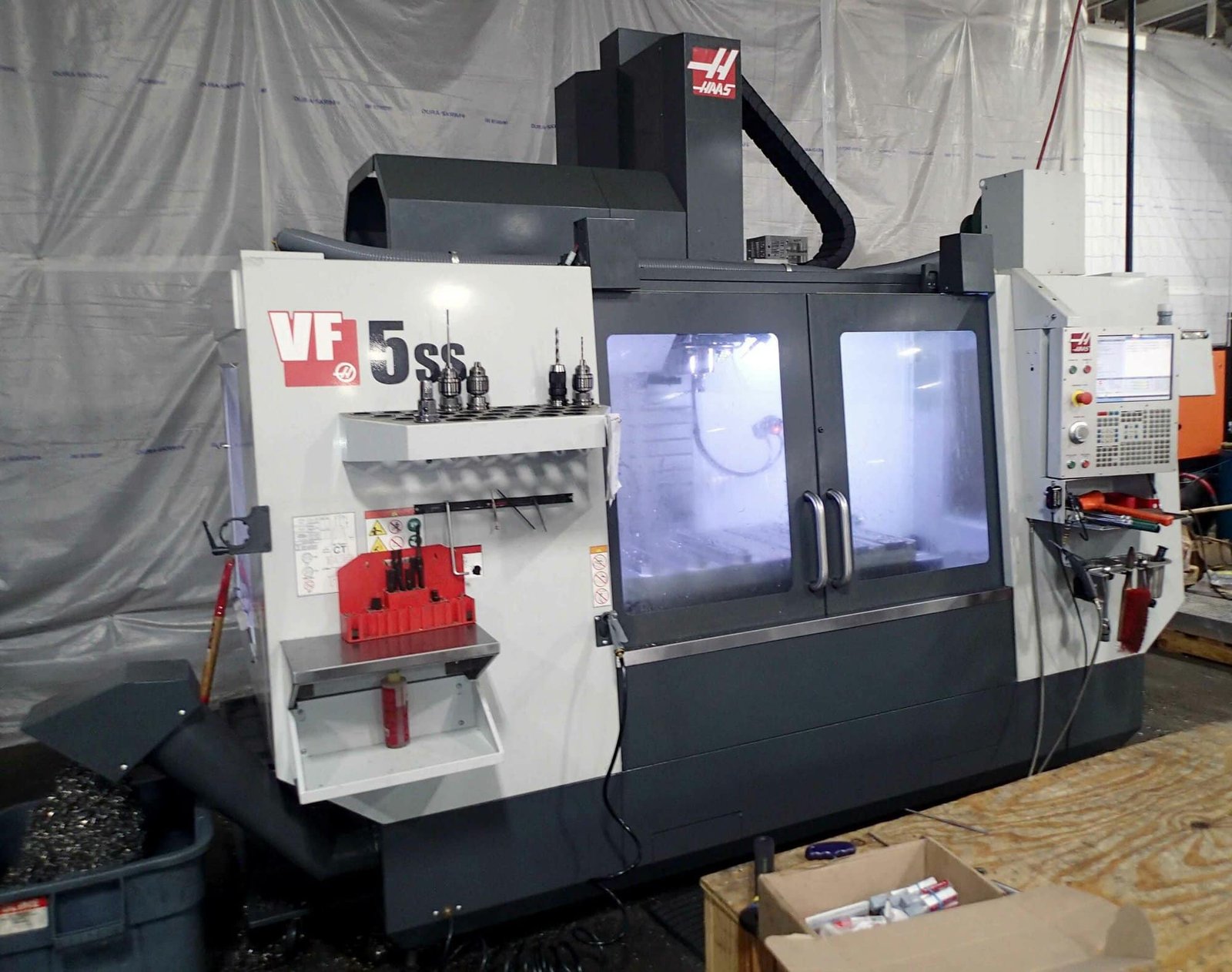 Haas VF-5SS 5-Axis VMC, 2020 – Probing, TSC, HSM, Auto Doors, TCPC & DWO - Image 2