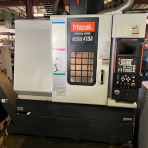 Mazak Nexus 410A VMC, 2006 – 4th Axis Rotary, Through Spindle Coolant, Tooling, Chip Auger, Tool Probe, Low Hours