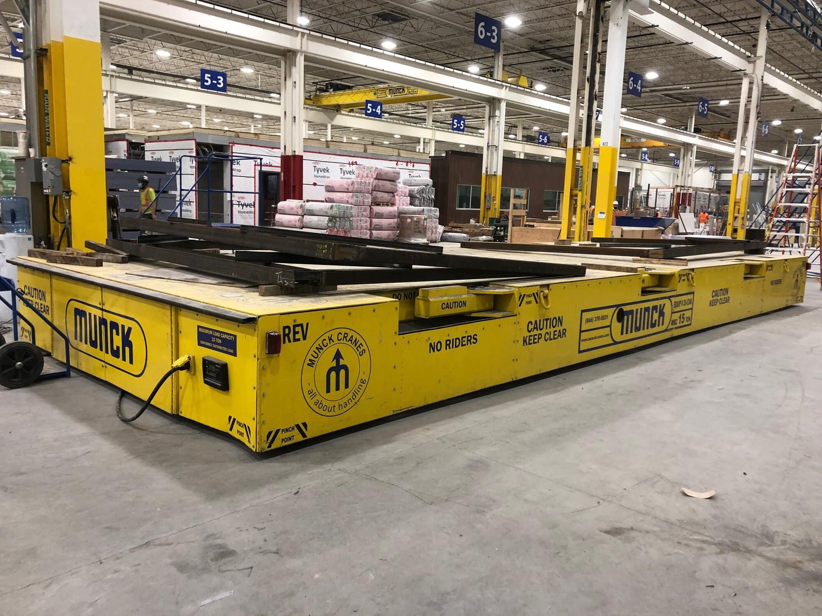 Munck 15-Ton Material Handling Transfer Cart – 2020 – Large Platform for Heavy Loads