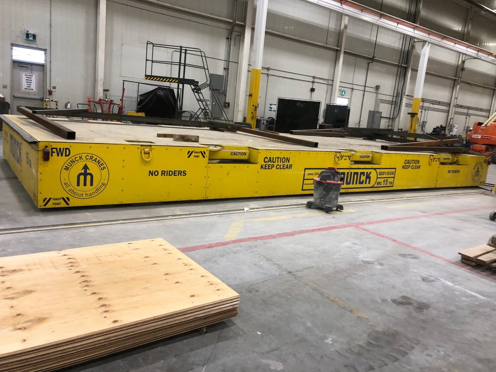 Munck 15-Ton Material Handling Transfer Cart – 2020 – Large Platform for Heavy Loads - Image 3