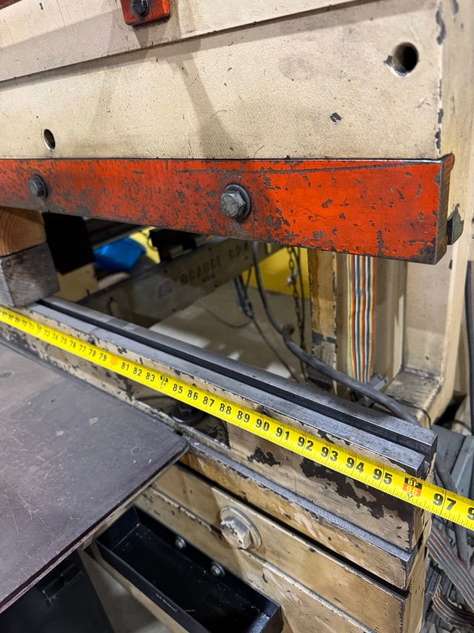 100 Ton x 8′ Niagara HBM-100-6-8 CNC Hydraulic Press Brake – Programmable Backgauge - Image 3