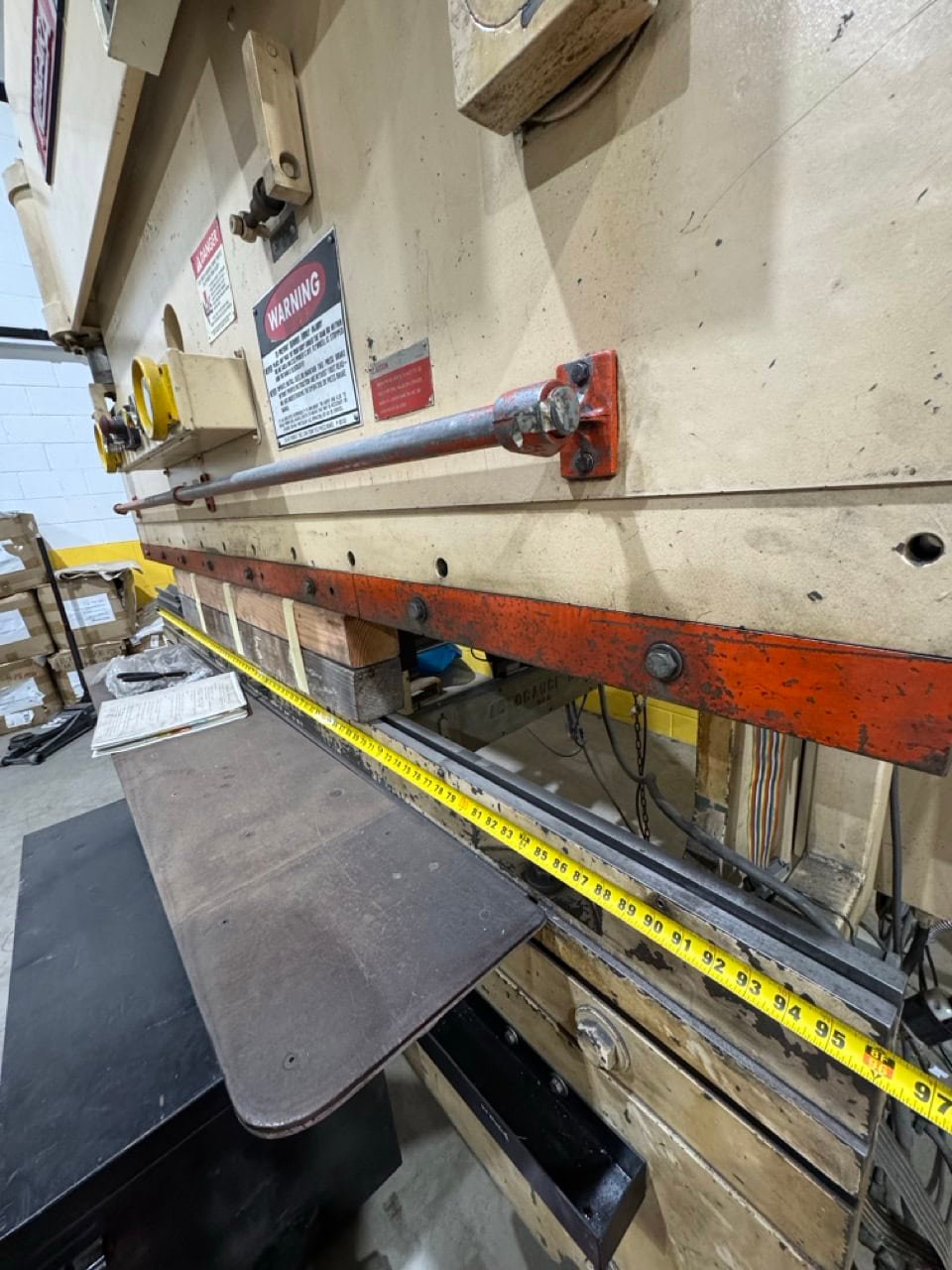 100 Ton x 8′ Niagara HBM-100-6-8 CNC Hydraulic Press Brake – Programmable Backgauge - Image 4