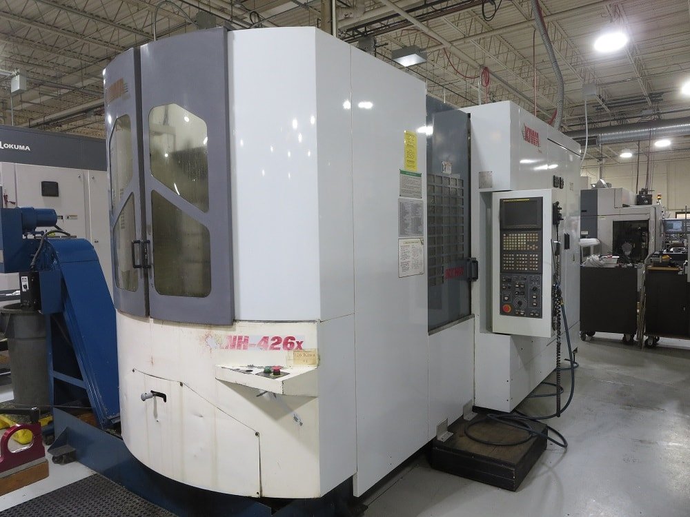 KIWA KNH-426X HMC, 2003-HPC, Fanuc Control, 12,000RPM, Chip Conveyor - Image 4