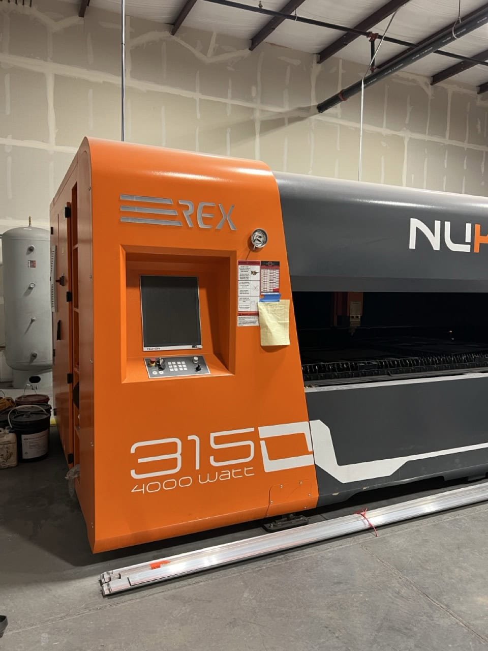 4000 Watt Nukon REX315 GX Fiber Laser, 2022 – 5’x10′ Table, Dust Collector, Chiller - Image 6