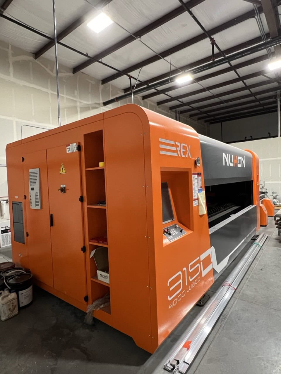 4000 Watt Nukon REX315 GX Fiber Laser, 2022 – 5’x10′ Table, Dust Collector, Chiller - Image 7