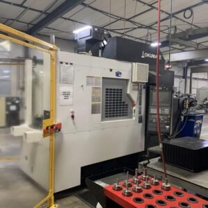 Okuma MF-46VA VMC CNC, 2019 – Pallet Changing, 35k Spindle, Hydraulic Fixture, Robotic Interface, Laser Touchsetter, Probe