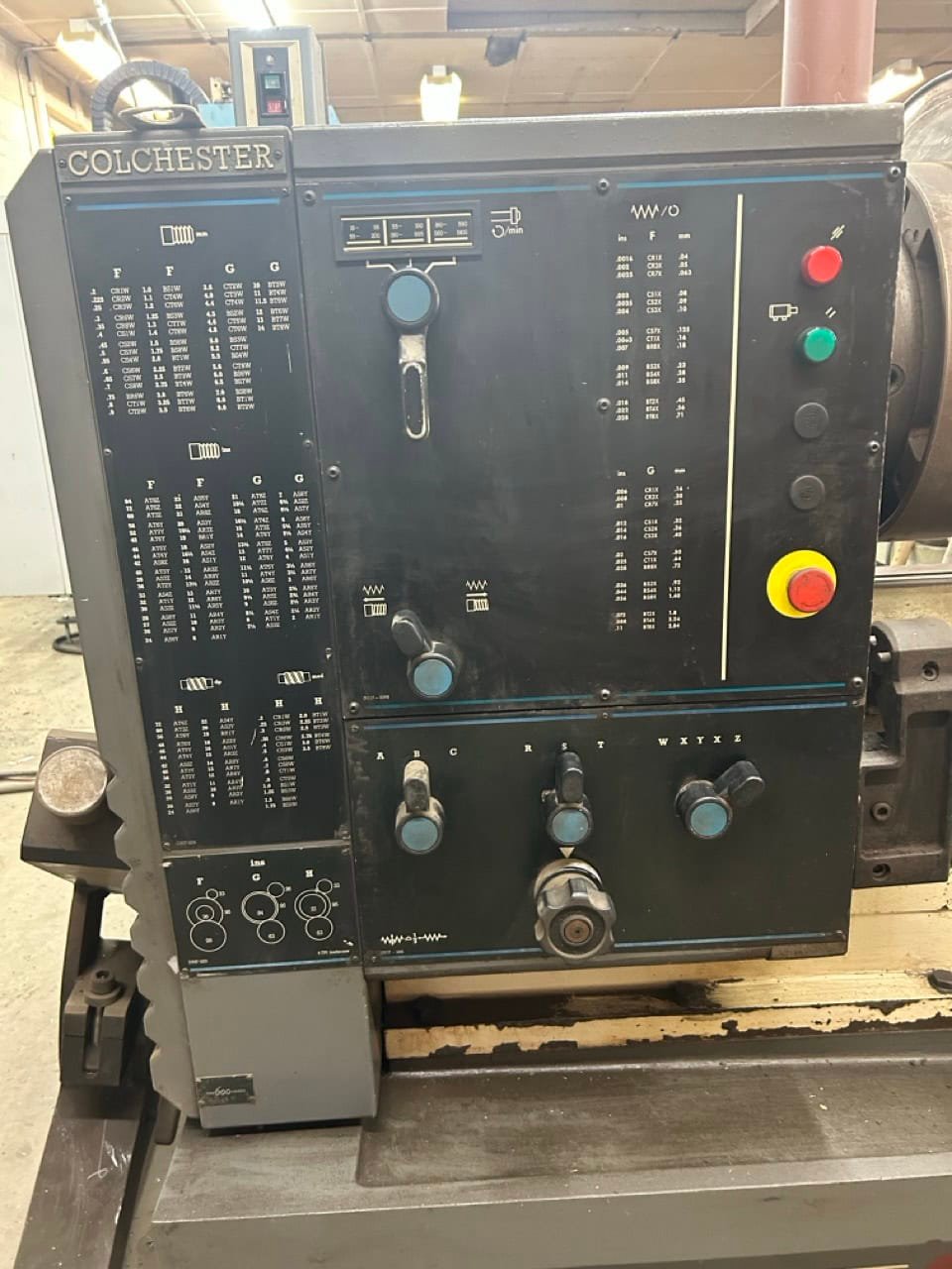 21″ x 10′ Clausing Colchester Manual Engine Lathe, 1970 – Tailstock, Steady Rest, 16″ 4-Jaw Chuck - Image 4