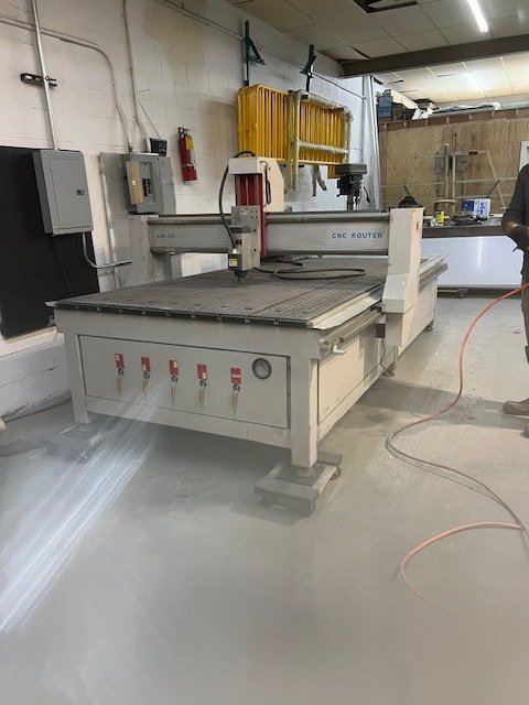 Excitech AM-34 5′ x 10′ Vacuum Table CNC Router, 2014