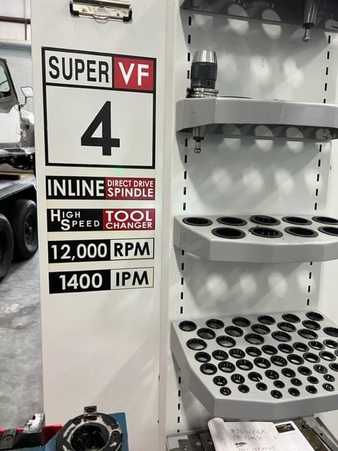 Haas VF-4SS APC VMC, 2008 – Pallet Changer, high speed machining, rigid tap - Image 10