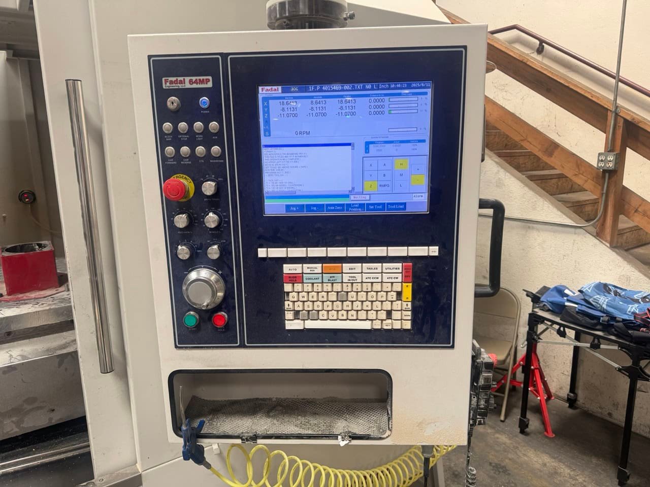 Fadal 6030B-II VMC, 2017 – Rigid Tap, Fadal 64MP Control - Image 6