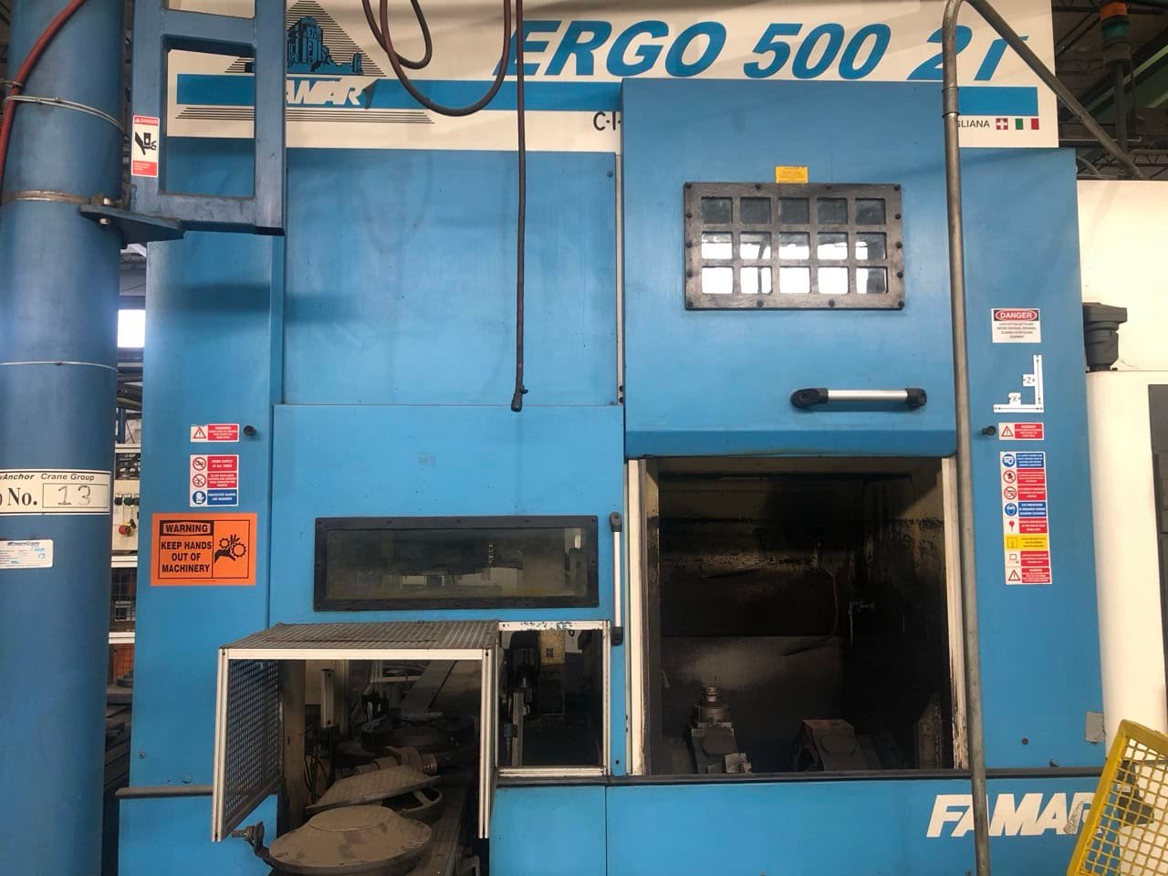 Famar Ergo 500 2T Multi-Tasking Turning Center, 2007 – Chip Conveyor, Measuring Device, Tool Monitoring - Image 16