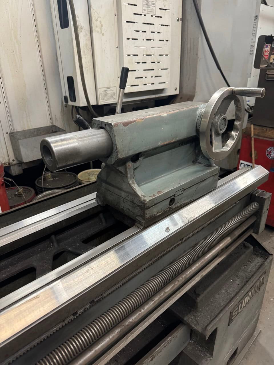 19″ x 80″ Summit 19-4 Engine Lathe, 1991 – Tailstock, Steady Rest - Image 4