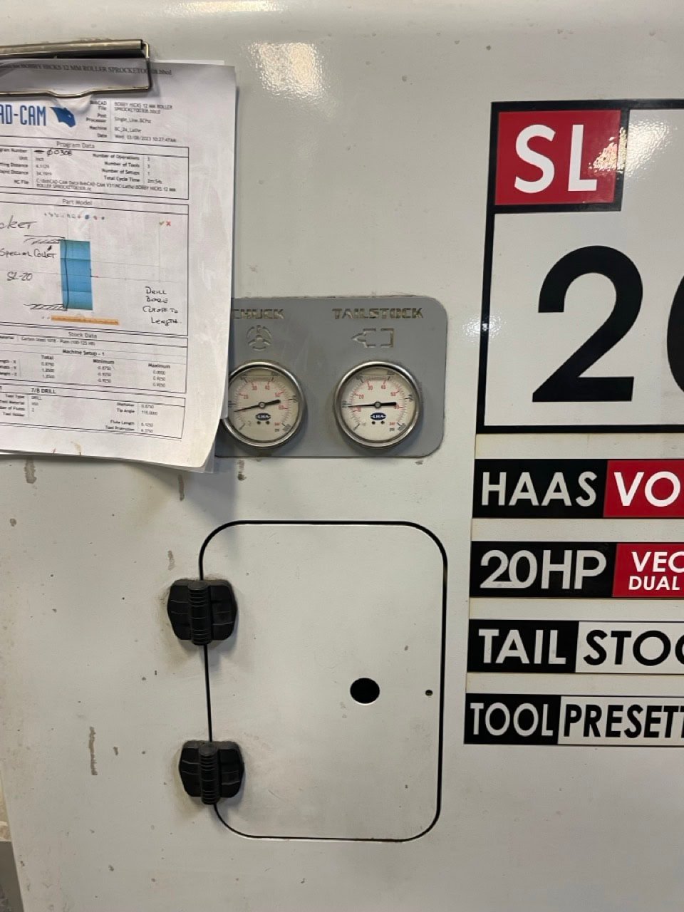 Haas SL-20T CNC Lathe, 2002 – Under Power Ready For Inspection - Image 4