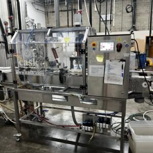 Cask mACS Micro Automated Canning System – 3-Head Filler with Rotary Accumulation Table (15–20 CPM, FESTO Interface)