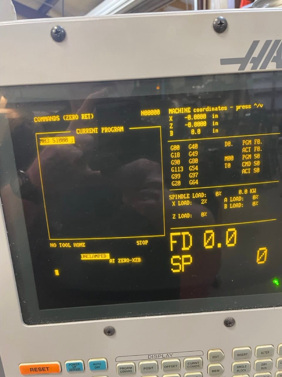 Haas SL-20T CNC Lathe, 2002 – Under Power Ready For Inspection - Image 2