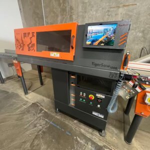TigerStop TigerSaw 1000 Automated Saw, 2023 – TigerTouch Control, Dust Collection, 16′ Roller Table,