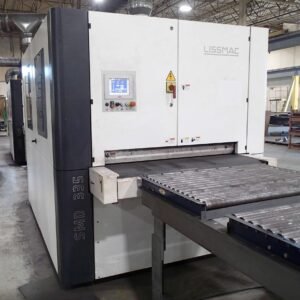 Lissmac Steelmaster SMD 335 REE-S Deburring Edge Rounding Finishing Grinder, 2022 – 53″ Width, Vacuum Table, 3 Aggregate, Conveyor Brush