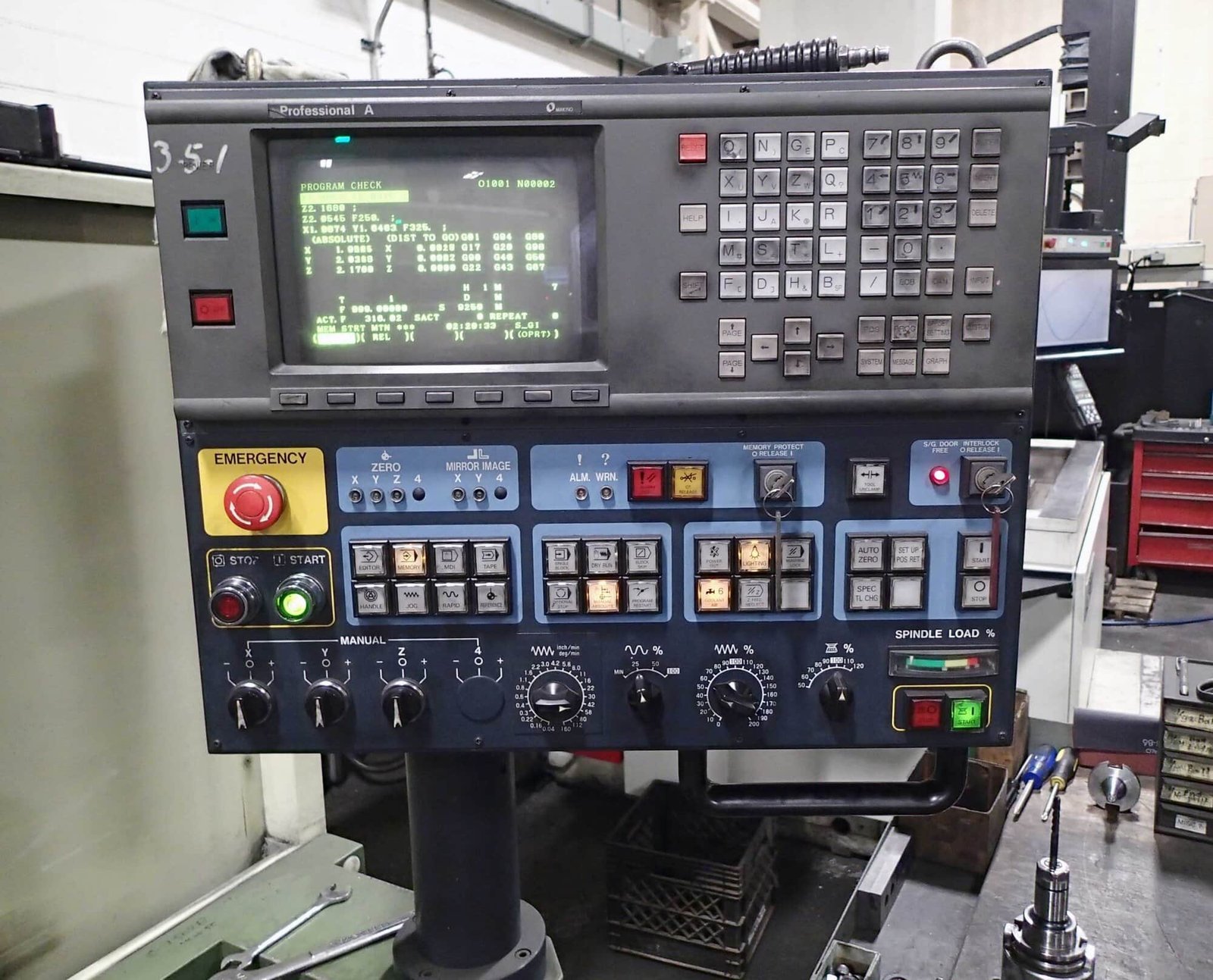 Makino SNC64-A15 Graphite Mill VMC, 1996 – Video Available - Image 2