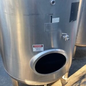 863 Gallon Kaspar- Schulz Stainless Steel Tank, 1989 – CIP